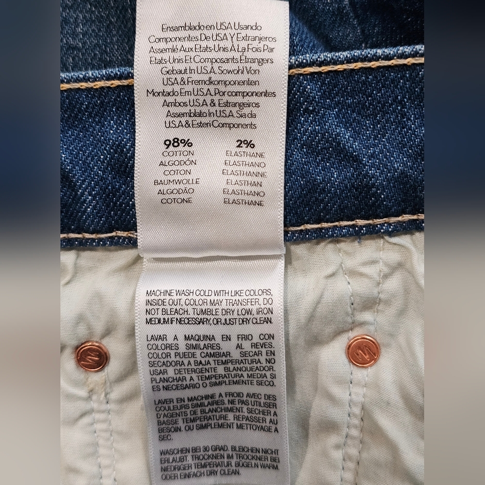 MOTHER Superior The Insider Crop Step Fray, Bad Reputationsn Size 30 - Picture 12 of 13